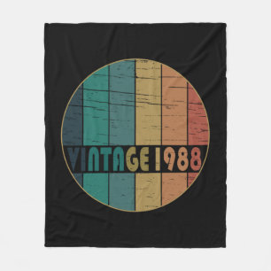 Geboren in 1988  verjaardagscadeau fleece deken