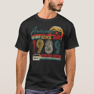 Geboren in 1989 Geweldige sinds juni 1989 33 jaar T-shirt