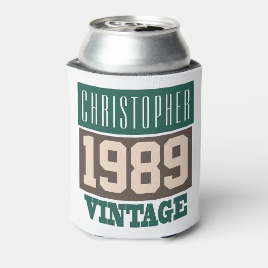 Geboren in 1989, speciaal geboortejaar blikjeskoeler (Blikje Achterkant)