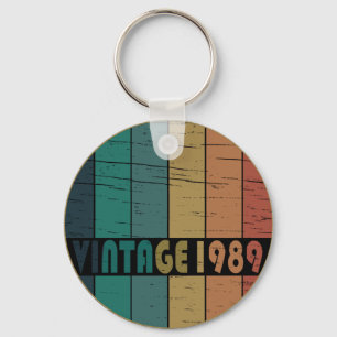 Geboren in 1989 verjaardagscadeau sleutelhanger