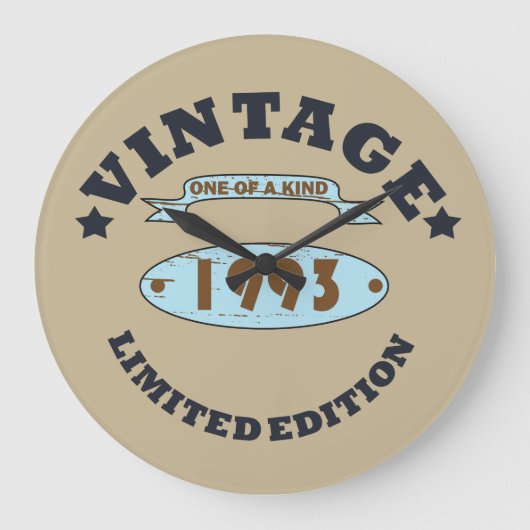 Geboren in 1993 verjaardagscadeau grote klok (Voorkant)