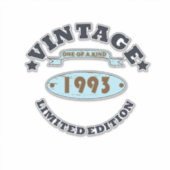 Geboren in 1993  verjaardagscadeau sticker (Voorkant)