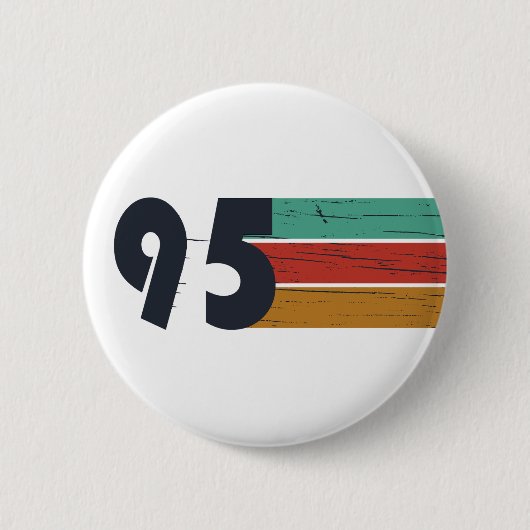 Geboren in 1995  30ste verjaardagscadeau ronde button 5,7 cm (Voorkant)