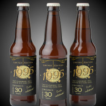 Geboren in 1995 30ste verjaardagsfeest zwart bier 