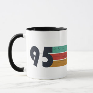 Geboren in 1995 elegante vintage stijl verjaardags mok
