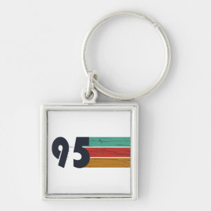 Geboren in 1995 elegante vintage stijl verjaardags sleutelhanger