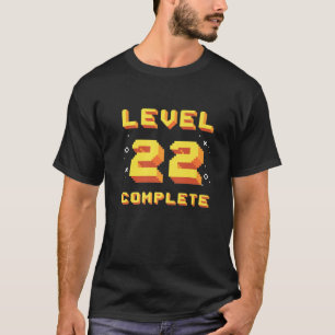 Geboren in 1999 Niveau 22 volledige 22e verjaardag T-shirt