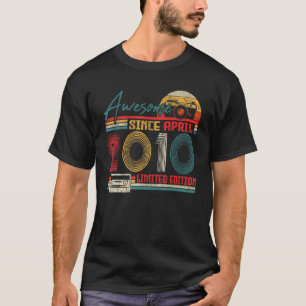 Geboren in 2010 Geweldige sinds april 2010 12 jaar T-shirt