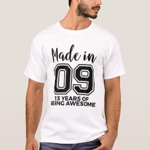 Geboren in 2013 13e verjaardag jongens meisjes 13 t-shirt