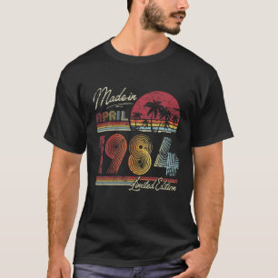 Geboren in april 1984 38e Bithday in 1984 38 jaar T-shirt