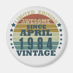 geboren in april 1984  verjaardag magneet