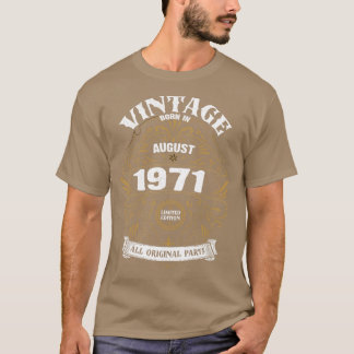 Geboren in augustus 1971, Birthday T-shirt