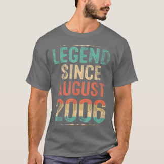 Geboren in augustus 2006: Birthday Gift Legend sin T-shirt