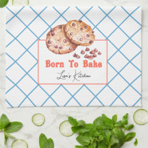 Geboren in Bake Kitchen Towel