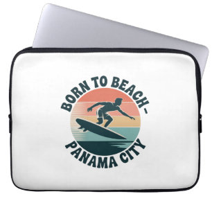 Geboren in Beach Panama City Laptop Sleeve