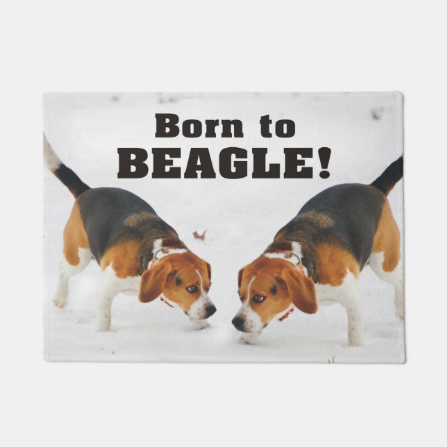 Geboren in Beagle Deurmat (Voorkant)