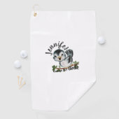 Geboren in Birdie Personalized Vrouw Gift Golfhanddoek (Insitu)