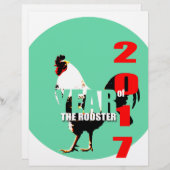 Geboren in Chinees Haan Jaar 2017 Verjaardag PL (Voorkant / Achterkant)