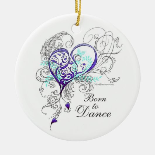 Geboren in Dance 2-Sided Ornament (Voorkant)
