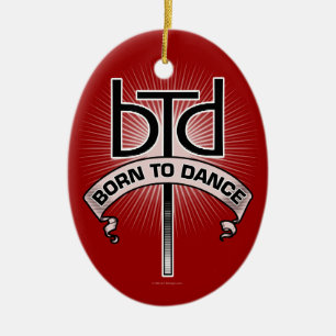 Geboren in Dance (basisch) Keramisch Ornament