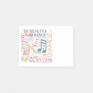 Geboren in Dance Blue ID277 Post-it® Notes