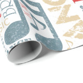 Geboren in Dance Blue/Red/Gold ID277 Cadeaupapier (Rol Hoek)