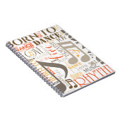 Geboren in Dance Brown ID277 Notitieboek (Rechterzijde)