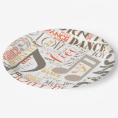 Geboren in Dance Brown ID277 Papieren Bordje (Gekanteld)