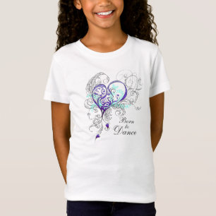 Geboren in Dance Girls Babydoll T (aanpasbaar) T-shirt