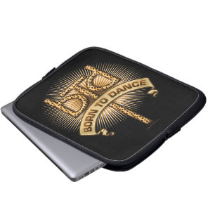 Geboren in Dance (luipaard) Laptop Sleeve
