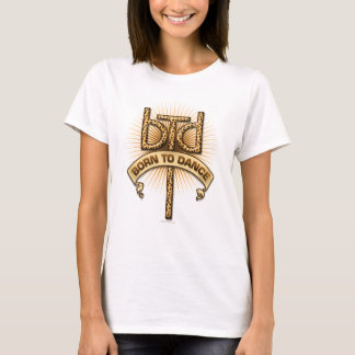 Geboren in Dance (luipaard) T-shirt