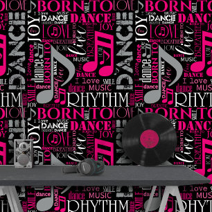 Geboren in Dance Pink ID277 Behang