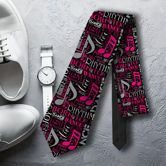 Geboren in Dance Pink ID277 Stropdas