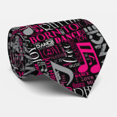 Geboren in Dance Pink ID277 Stropdas (Opgerold)