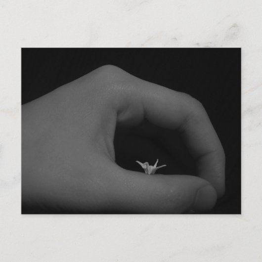 Geboren in de hand briefkaart (Voorkant)