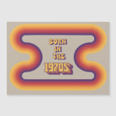 Geboren in de jaren 70, Millennials, Gen X, Geboor Magnetische Uitnodiging (Voorkant)