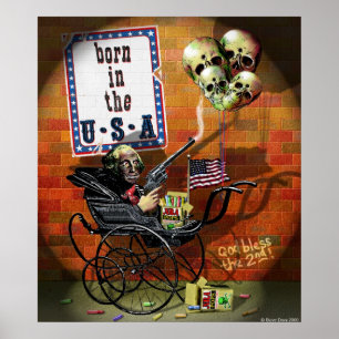 Geboren in de Verenigde Staten Poster