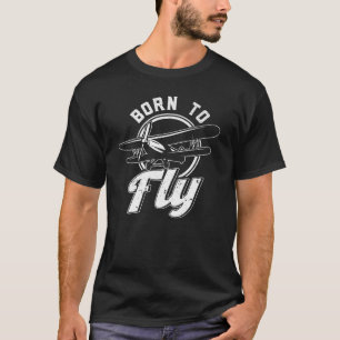 Geboren in de vlucht t-shirt