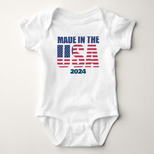 Geboren in de VS in 2024 baby bodysuit