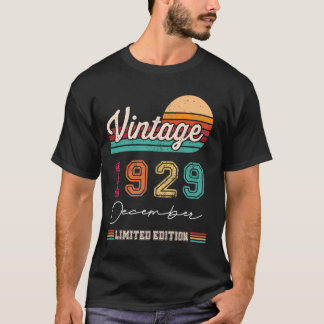 Geboren in december 1929  Happy Birthday 95 Ye T-shirt