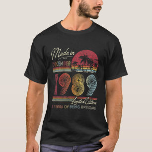 Geboren in december 1989: Birthday Gift Made in 19 T-shirt