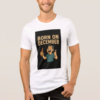 Geboren in december – Vintage Grappig Tri-Blend Shirt