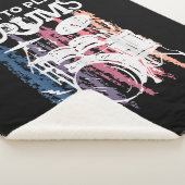 Geboren in Drums Drumming Rock Music Band Drumme Sherpa Deken (3/4)