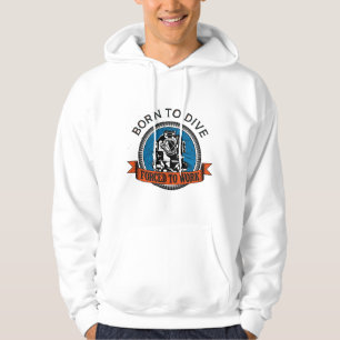 Geboren in duik hoodie