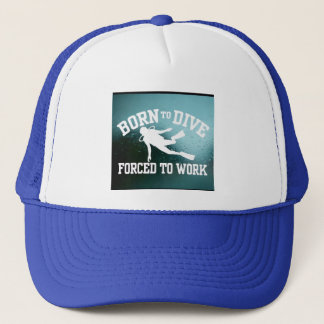 Geboren in duik trucker pet