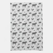 Geboren in een Barn Kitchen Towel Theedoek (Verticaal)