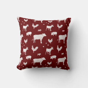 Geboren in een Barn Pillow voor donker Kussen