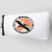 Geboren in een golfkafdekking golfheadcover (Voorkant)