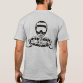 "Geboren in en gekookt naar rip en geslikt" Grijze T-shirt (Achterkant)