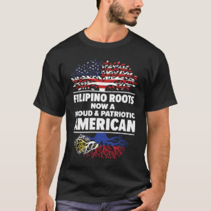 Geboren in Filippino Filippijnen Amerikaans staats T-shirt